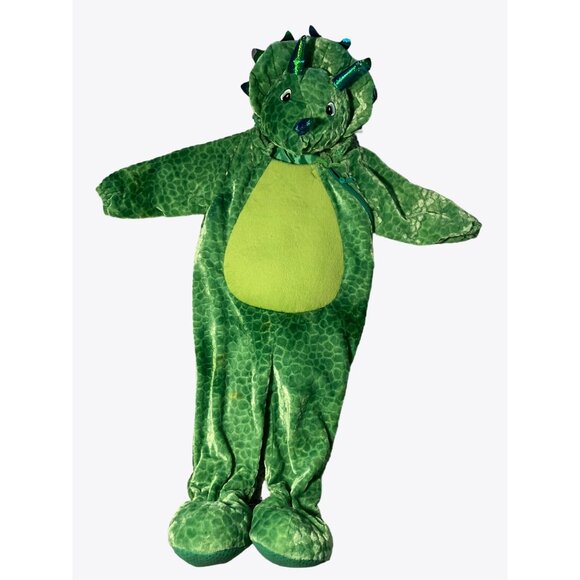 Green Dinosaur Halloween Costume For Toddlers 18-24M By Tom's Toy Int'l - Picture 1 of 12
